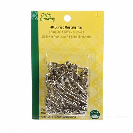 Curved Basting Pin 2" 40ct (3013D) - Maple Leaf Quilting Company Ltd.