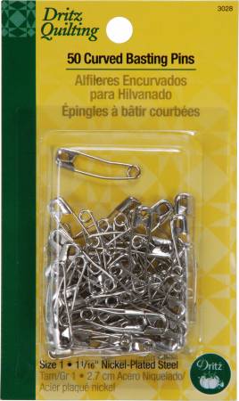 Curved Basting Pins 1 1/16" (3028D) - Maple Leaf Quilting Company Ltd.