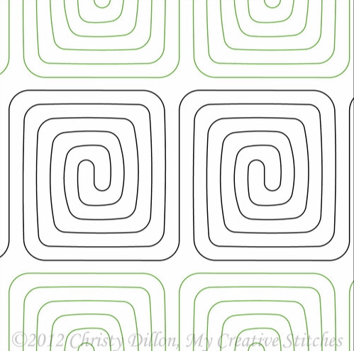 David's Maze 1 – 8” Paper Pantograph - Maple Leaf Quilting Company Ltd.