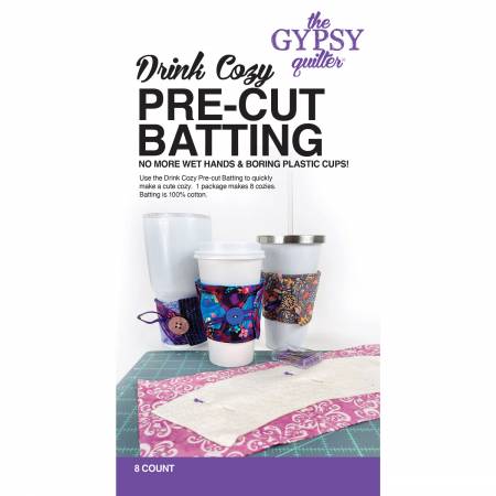 Drink Cozy Pre Cut Batting 8 count (TGQ115) - Maple Leaf Quilting Company Ltd.