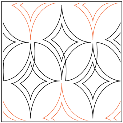 Easy Orange Peel - Unfurled  - 11” Paper Pantograph