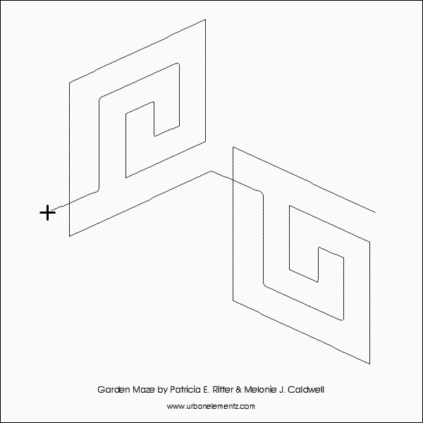 Garden Maze - 8” Paper Pantograph