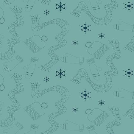 Gear Teal 108" Cotton (WB13528R - TEAL) – Sold in UNITS of ¼ metre - Maple Leaf Quilting Company Ltd.
