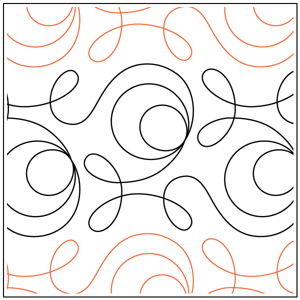 Ginger Snap – 9” Paper Pantograph - Maple Leaf Quilting Company Ltd.