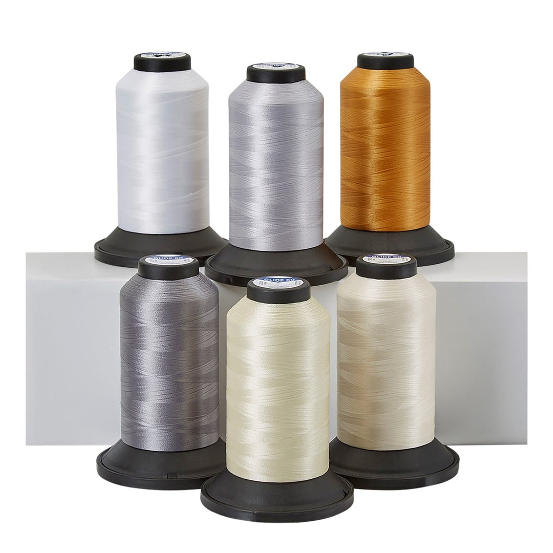 Glide Thread Pack: The Judi Madsen - 60 wt 5,500yds x Six Colors (60960) - Maple Leaf Quilting Company Ltd.