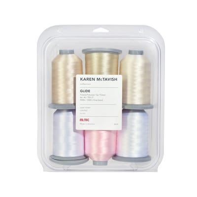 Glide Thread Pack: The Karen McTavish - 40 wt 5,500yds x Six Colors (60214) - Maple Leaf Quilting Company Ltd.