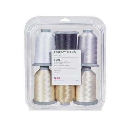 Glide Thread Pack: The Perfect Blend - Glide 5,500yds - Six Neutral Colors (60134) - Maple Leaf Quilting Company Ltd.