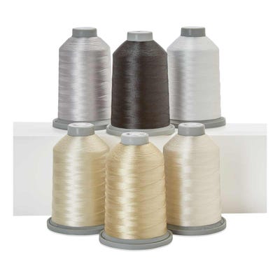 Glide Thread Pack: The Perfect Blend - Glide 5,500yds - Six Neutral Colors (60134) - Maple Leaf Quilting Company Ltd.