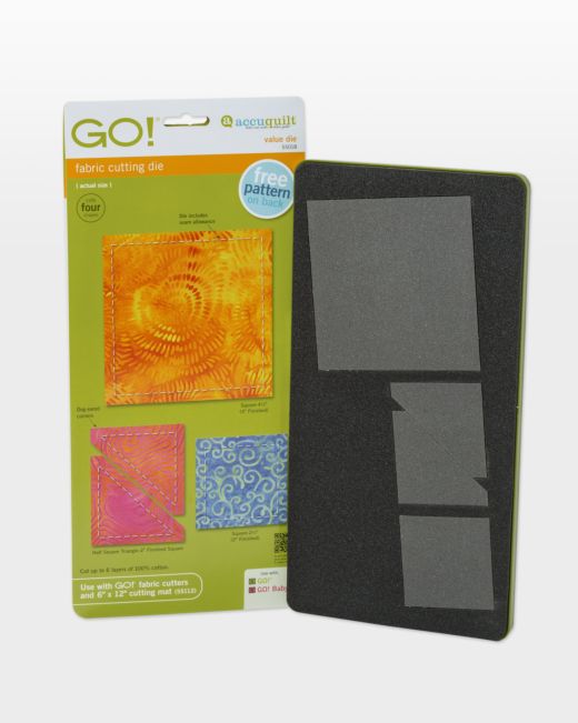 GO! 2” & 4” finished shapes - Value Die (55018) - Maple Leaf Quilting Company Ltd.