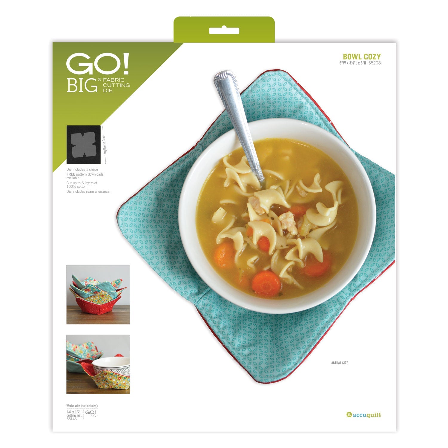 GO! Big Bowl Cozy Die (55208) - Maple Leaf Quilting Company Ltd.