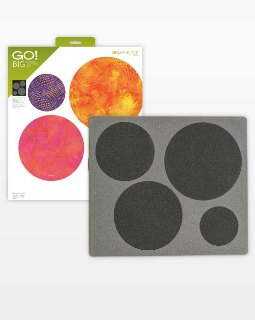 GO! Big Circle - 4", 6", 7", 8" Die (55462) - Maple Leaf Quilting Company Ltd.