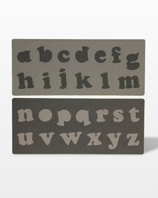 GO! Carefree Alphabet Lowercase Set (2 Die Set) (55491) - Maple Leaf Quilting Company Ltd.