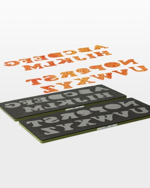 GO! Carefree Alphabet Uppercase Set (2 - Die Set) (55092) - Maple Leaf Quilting Company Ltd.