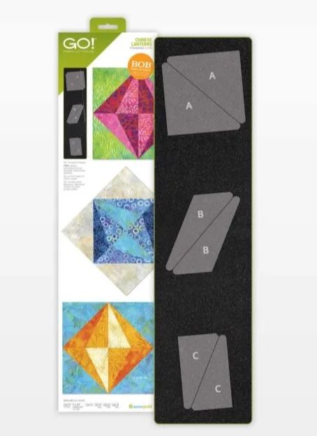 GO! Chinese Lanterns - 8" Finished Die (55599) - Maple Leaf Quilting Company Ltd.