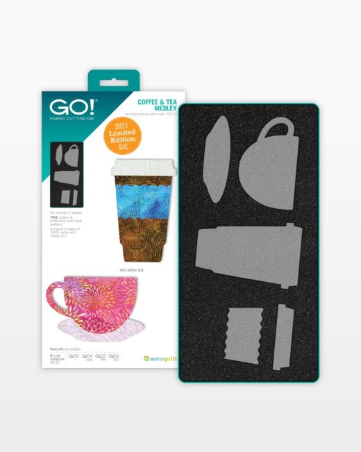 GO! Coffee & Tea Medley Limited Edition Die (55212) - Maple Leaf Quilting Company Ltd.