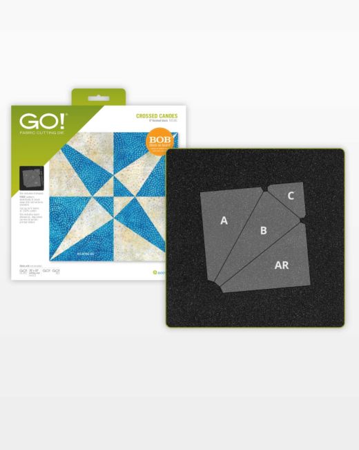 GO! Crossed Canoes - 9" Finished Die (55181) - Maple Leaf Quilting Company Ltd.