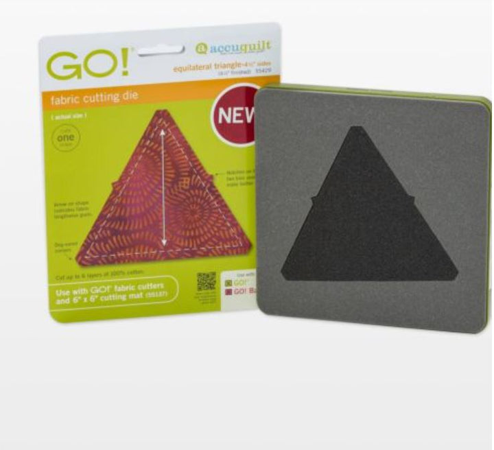 GO! Equilateral Triangle - 4 1/2" Sides (4 1/4" Finished) (55429) - Maple Leaf Quilting Company Ltd.