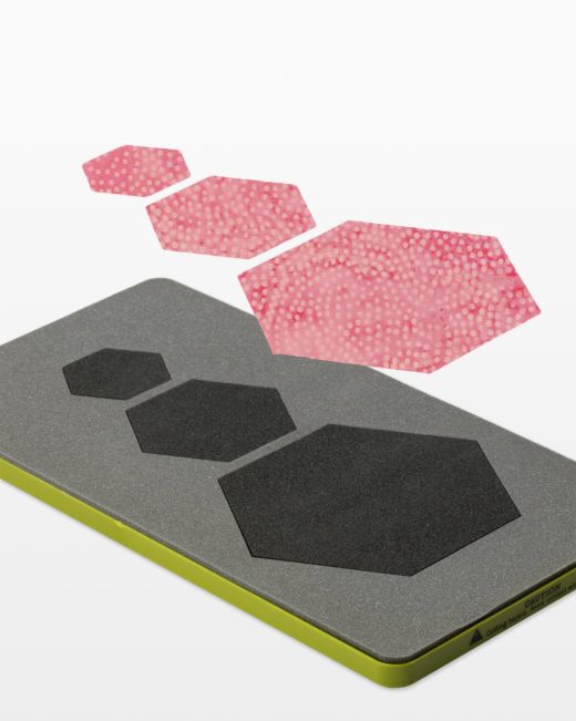 GO! Hexagon - 1", 1 1/2", 2 1/2" Sides Die (55011) - Maple Leaf Quilting Company Ltd.