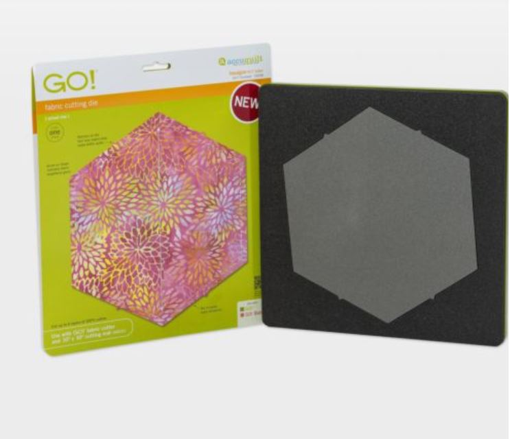 GO! Hexagon - 4 1/2" Sides (4 1/4" Finished) Die (55438) - Maple Leaf Quilting Company Ltd.