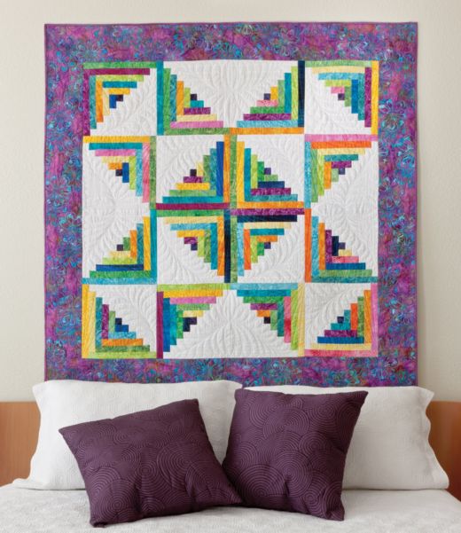 GO! Log Cabin - 12" Finished Die by Leslie Main (55349) - Maple Leaf Quilting Company Ltd.