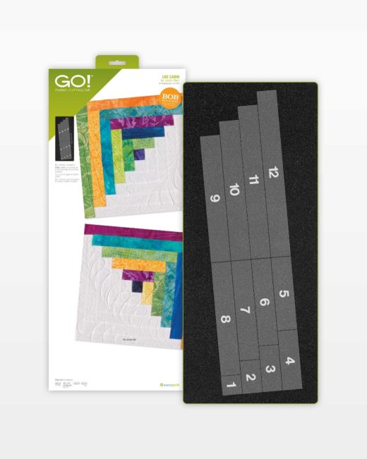 GO! Log Cabin - 12" Finished Die by Leslie Main (55349) - Maple Leaf Quilting Company Ltd.
