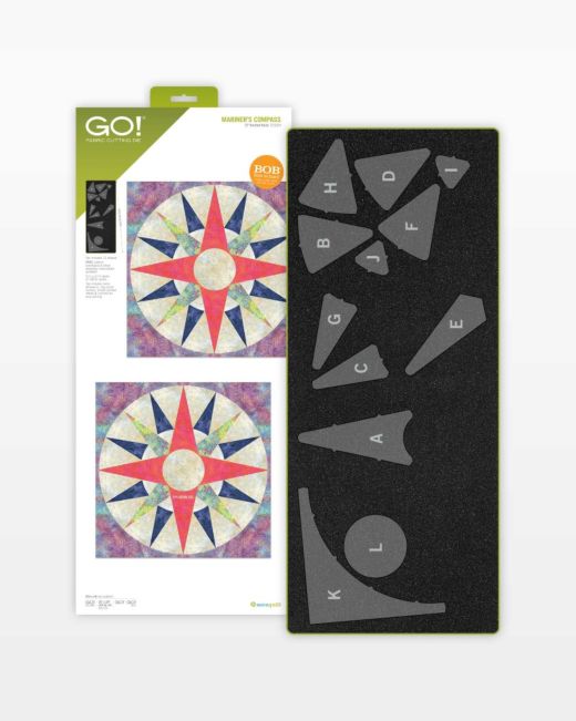GO! Mariner's Compass - 12" Finished Die (55194) - Maple Leaf Quilting Company Ltd.