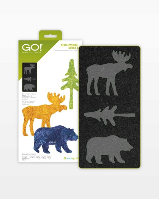 GO! Northwoods Medley Die (55483) - Maple Leaf Quilting Company Ltd.
