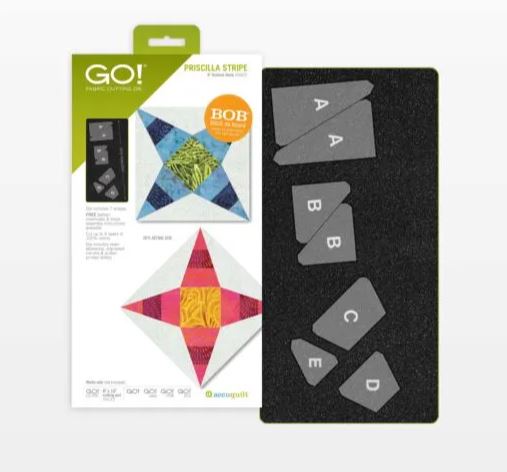 GO! Priscilla Stripe - 6" Finished Die (55607) - Maple Leaf Quilting Company Ltd.