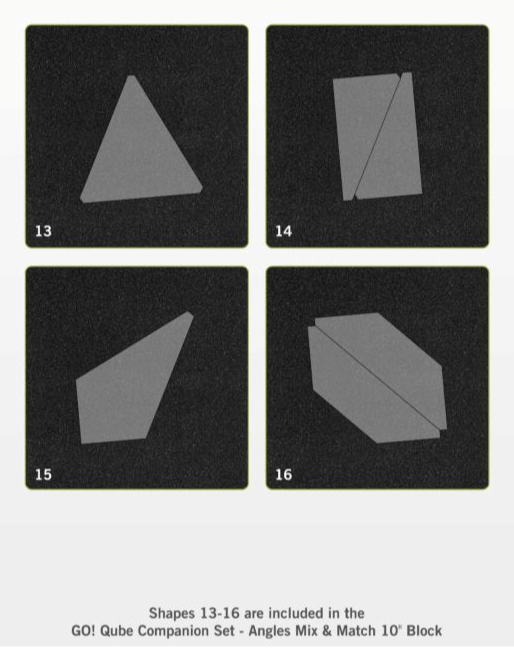 GO! Qube 10" Companion Set - Angles (55799) - Maple Leaf Quilting Company Ltd.