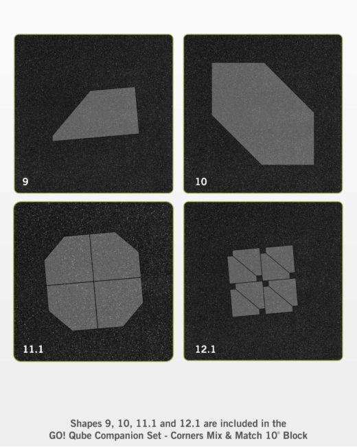 GO! Qube 10" Companion Set - Corners (55798) - Maple Leaf Quilting Company Ltd.