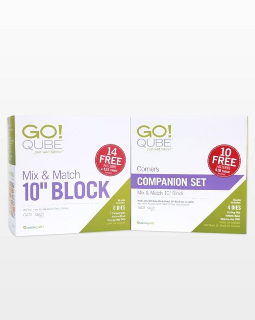 GO! Qube 10" Companion Set - Corners (55798) - Maple Leaf Quilting Company Ltd.