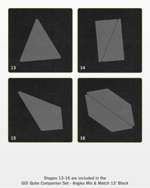 GO! Qube 12" Companion Angles (55791) - Maple Leaf Quilting Company Ltd.