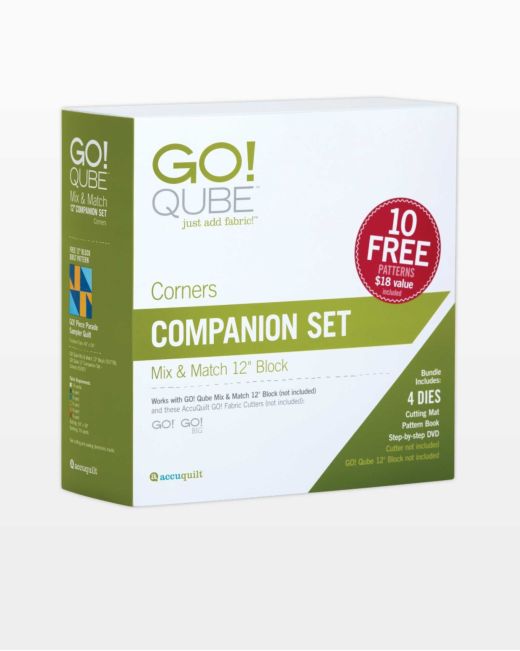 GO! Qube 12" Companion Set - Corners (55787) - Maple Leaf Quilting Company Ltd.