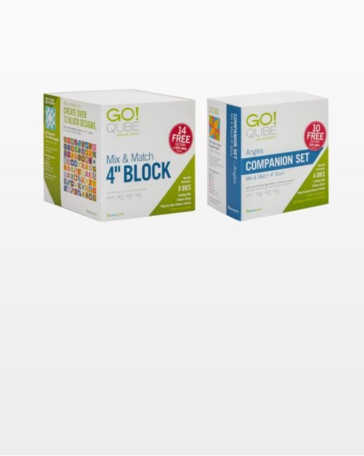 GO! Qube 4" Companion Set - Angles (55231) - Maple Leaf Quilting Company Ltd.