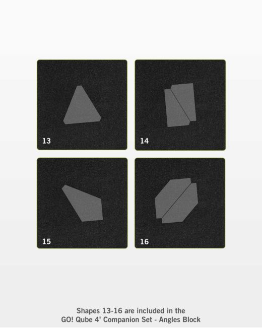 GO! Qube 4" Companion Set - Angles (55231) - Maple Leaf Quilting Company Ltd.