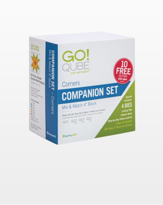 GO! Qube 4" Companion Set - Corners (55230) - Maple Leaf Quilting Company Ltd.