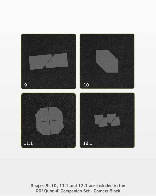 GO! Qube 4" Companion Set - Corners (55230) - Maple Leaf Quilting Company Ltd.