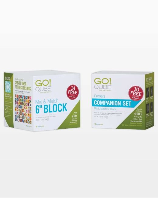 GO! Qube 6" Companion Set - Corners (55784) - Maple Leaf Quilting Company Ltd.
