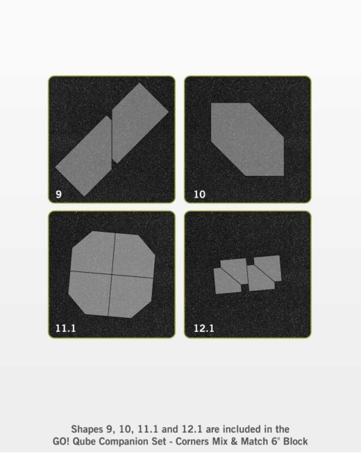 GO! Qube 6" Companion Set - Corners (55784) - Maple Leaf Quilting Company Ltd.