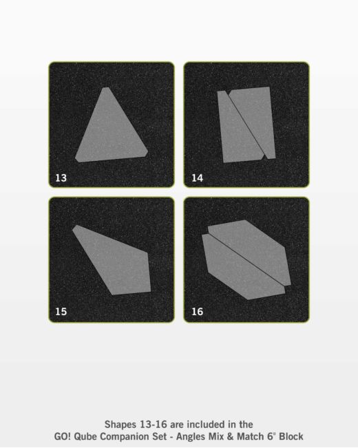 GO! Qube 8" Companion Set - Angles (55789) - Maple Leaf Quilting Company Ltd.
