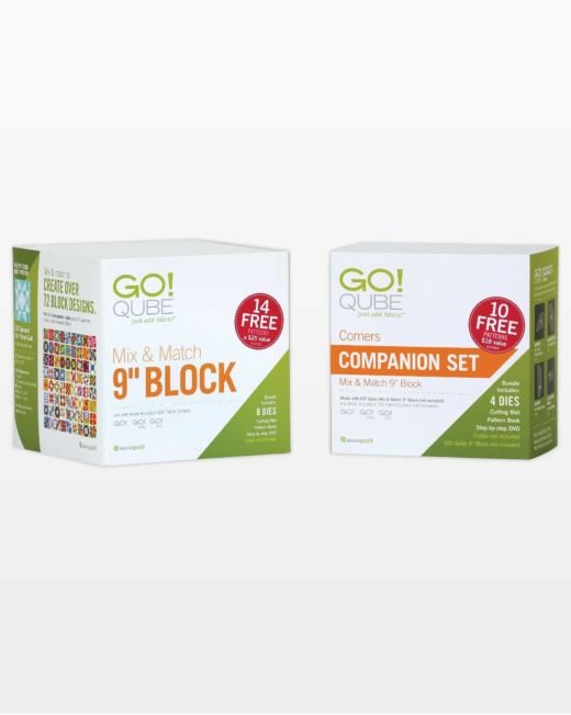 GO! Qube 9" Companion Set - Corners (55786) - Maple Leaf Quilting Company Ltd.