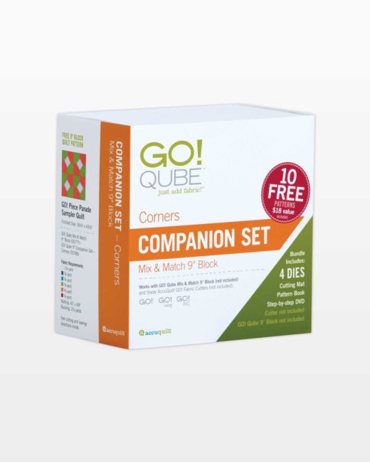 GO! Qube 9" Companion Set - Corners (55786) - Maple Leaf Quilting Company Ltd.