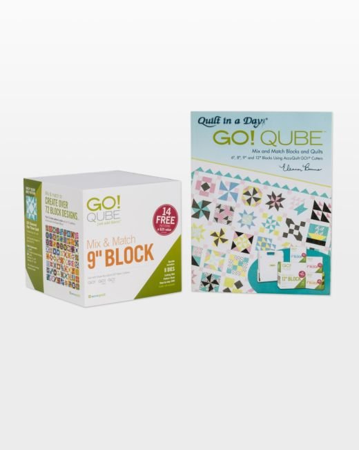 GO! Qube Mix & Match 9" Block (55777) - Maple Leaf Quilting Company Ltd.