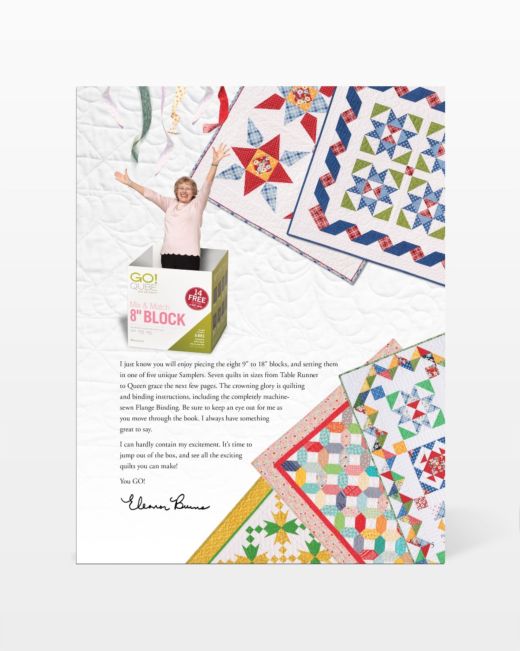 GO! Qube Outside the Box Pattern Book by Eleanor Burns (1095) - Maple Leaf Quilting Company Ltd.