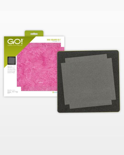 GO! Rag Square - 8 1/2" Die (55013) - Maple Leaf Quilting Company Ltd.