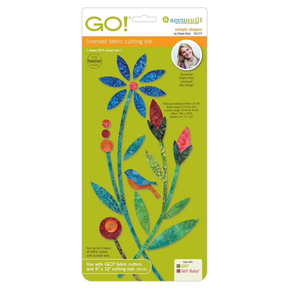 GO! Simple Shapes Die by Edyta Sitar (55177) - Maple Leaf Quilting Company Ltd.