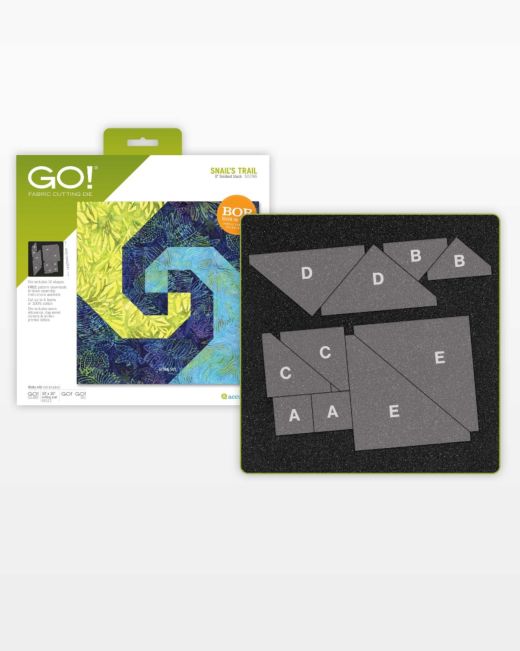 GO! Snail's Trail - 8" Finished Die (55196) - Maple Leaf Quilting Company Ltd.