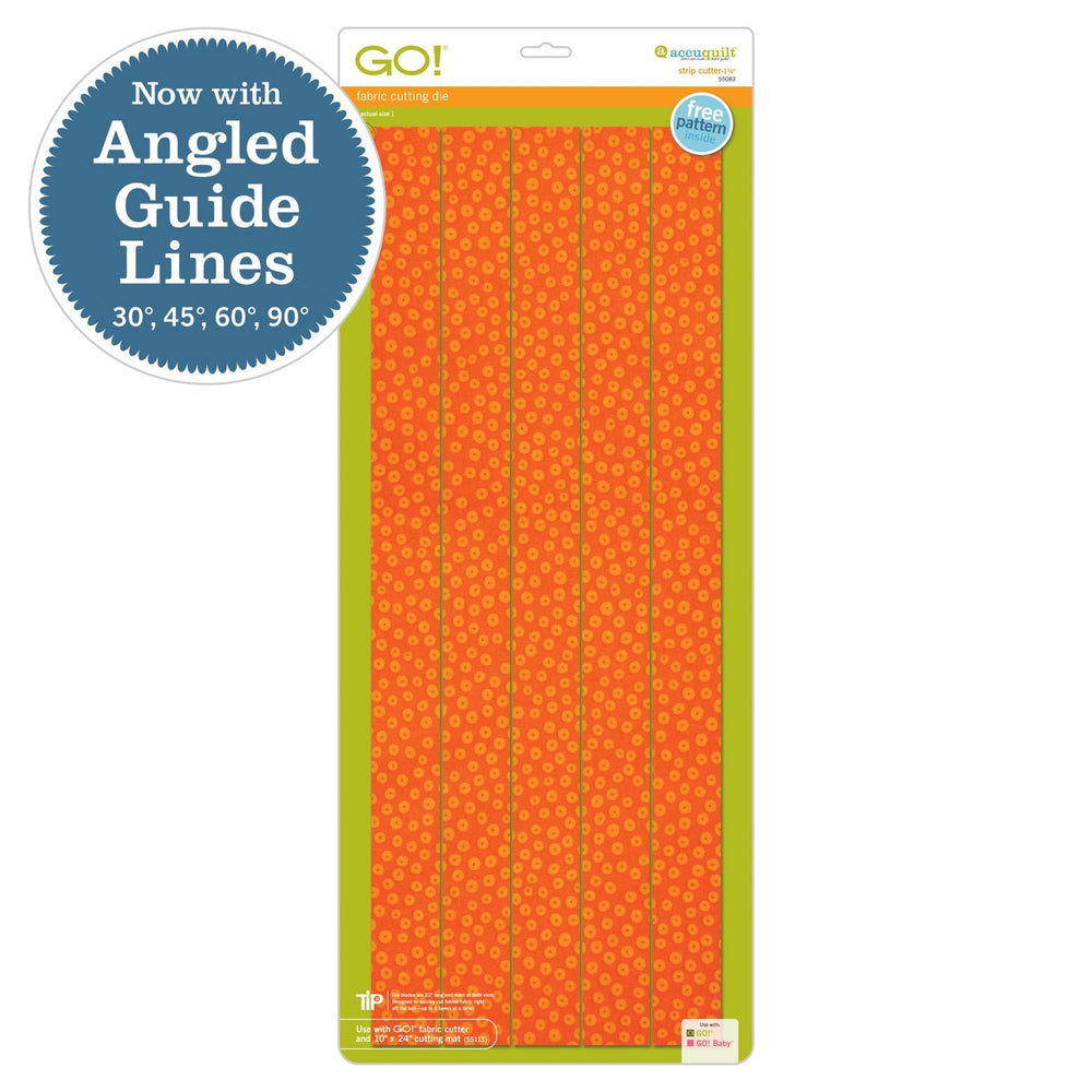 GO! Strip Cutter - 1 3/4" (1 1/4" Finished) (55083) - Maple Leaf Quilting Company Ltd.