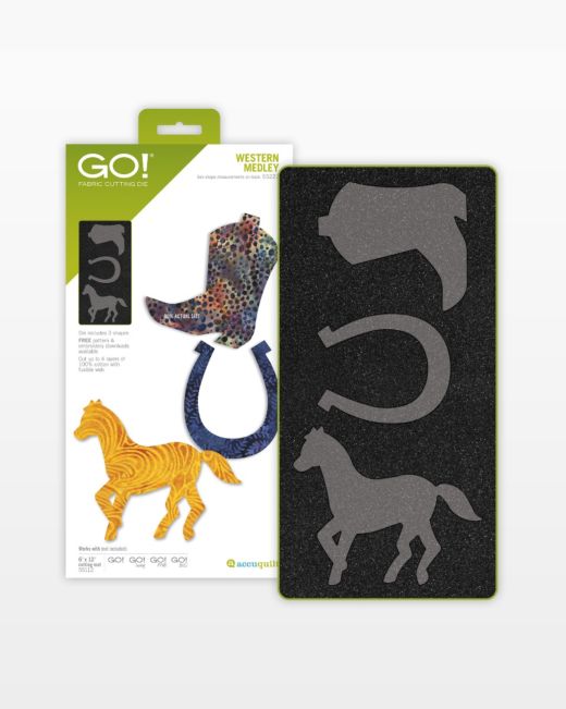 GO! Western Medley Die (55227) - Maple Leaf Quilting Company Ltd.