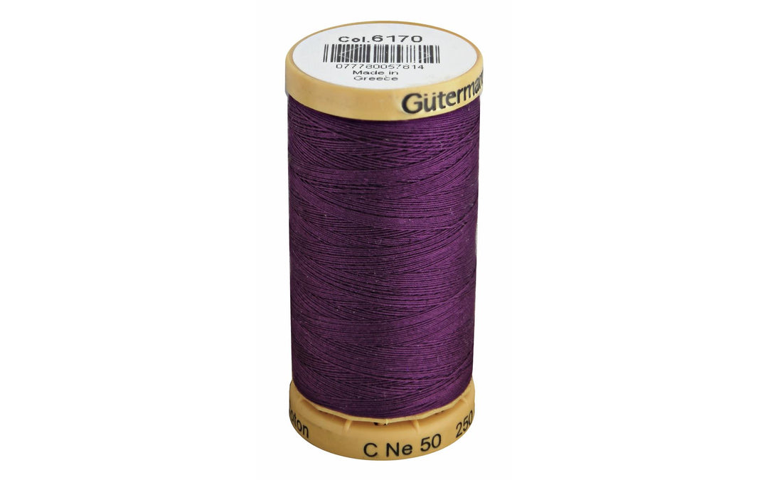 Gutermann Natural Cotton Thread 250m/273yds | Grape - 6170